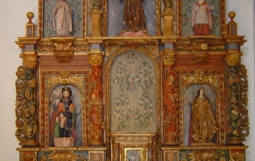 Parroquia Santa Maria de Presqueiras. Retablo barroco da Igrexa