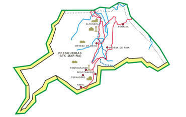 Parroquia San Miguel de Presqueiras. Mapa