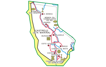 Parroquia de Castrelo. Mapa