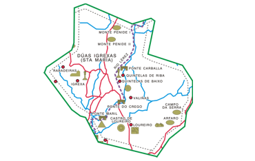 Parroquia de DuasIgrexas. Mapa