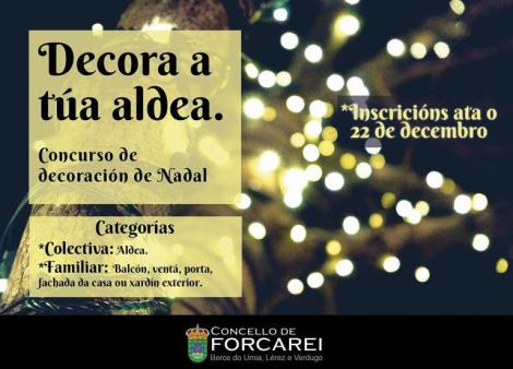 A ALDEA COA MELLOR DECORACIÓN DE NADAL TERÁ PREMIO EN FORCAREI